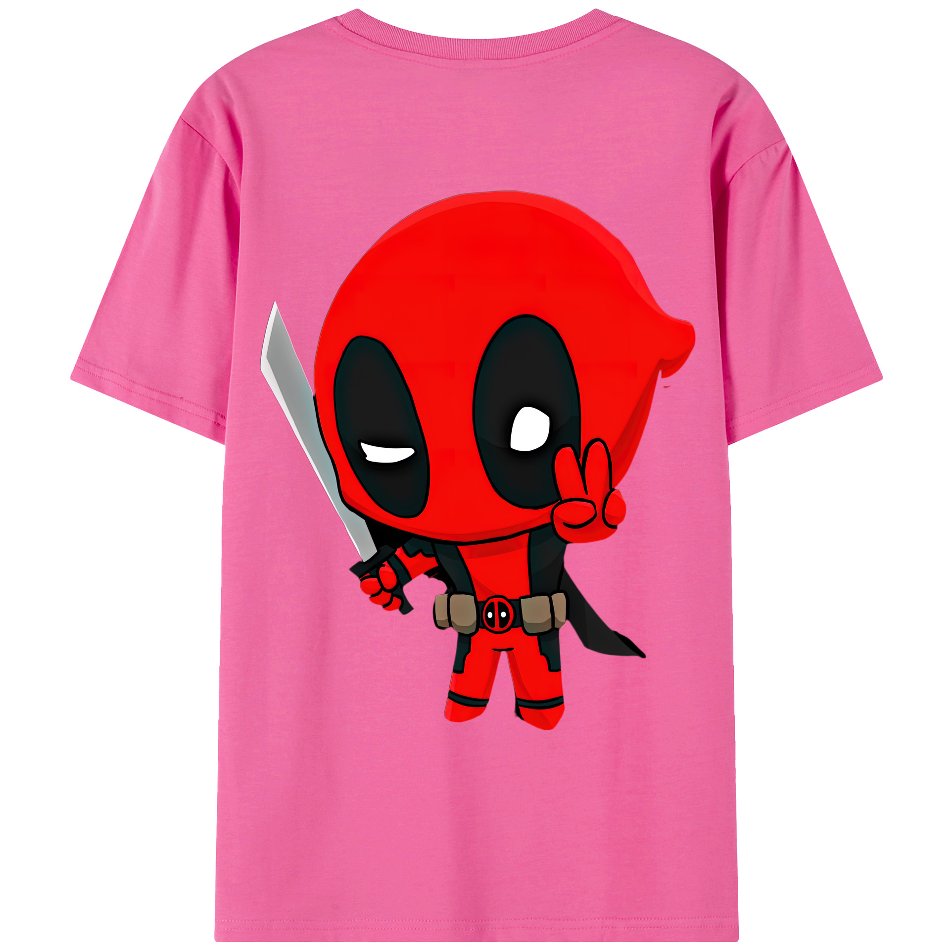 （画像用） Deadpool デッドプール レディース半袖Tシャツ(バックプリント)